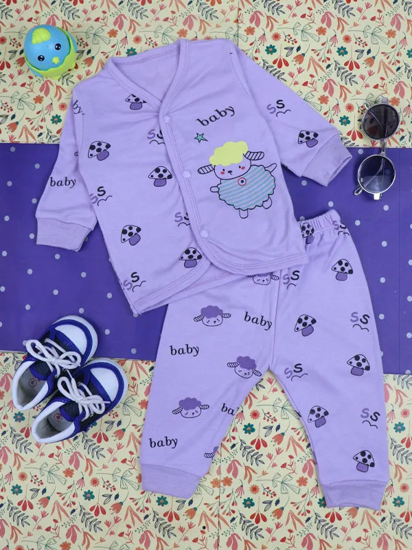 0Mth - 9Mth Baby Light Purple Baba Suit For Newborns BG NBS71