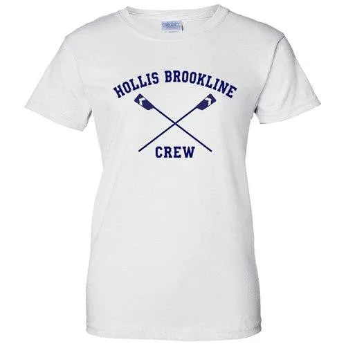 100% Cotton Hollis Brookline Crew Women's Team Spirit T-Shirt