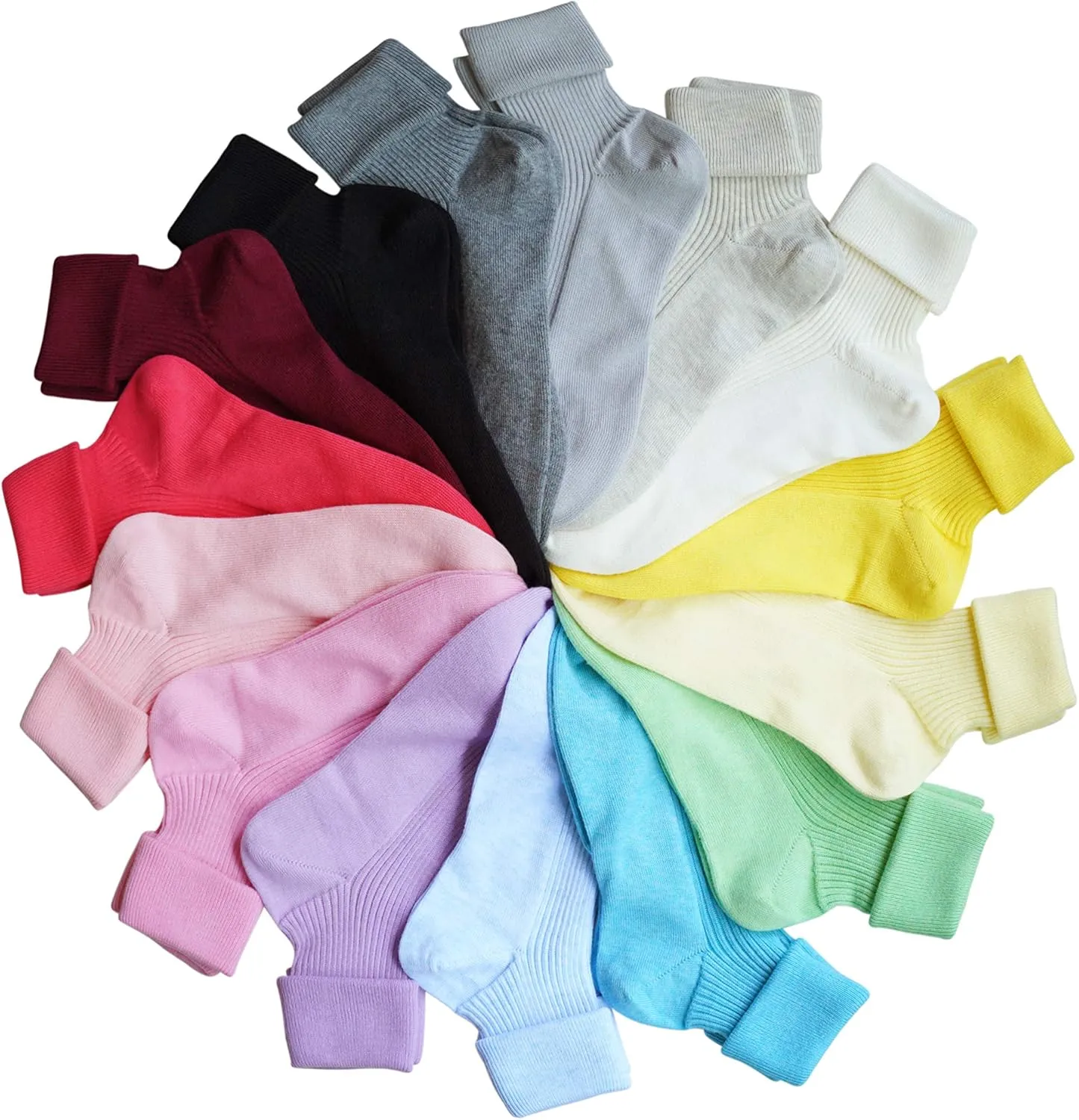100% Organic Cotton Luxury Women's Socks 1 Pair. Made in Italy.