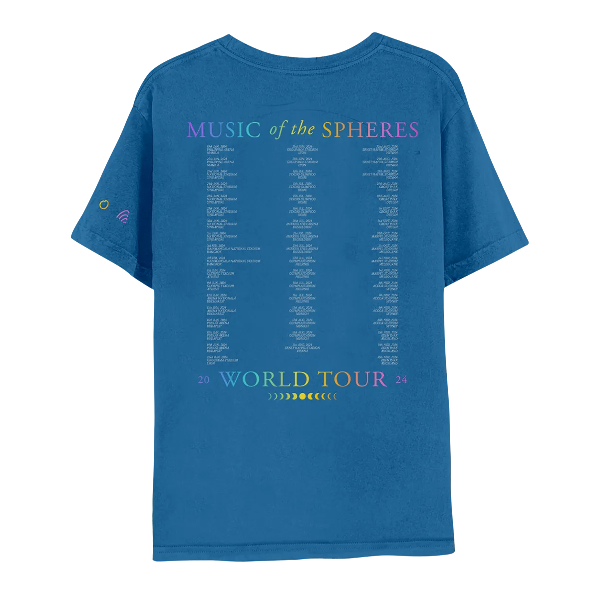 2024 MUSIC OF THE SPHERES WORLD TOUR HEART LOGO TEE
