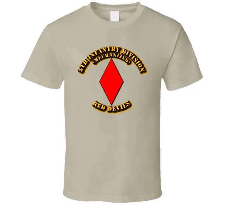 5th Infantry Division - Red Devils T Shirt
