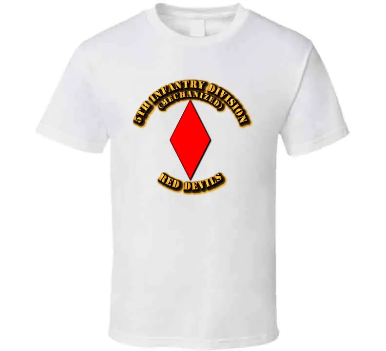 5th Infantry Division - Red Devils T Shirt