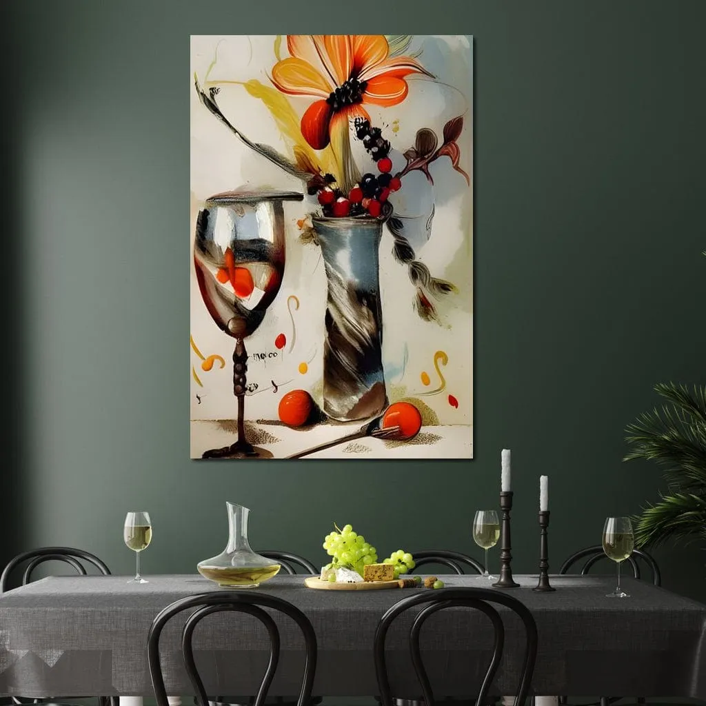 Abstract Wine & Flowers 04