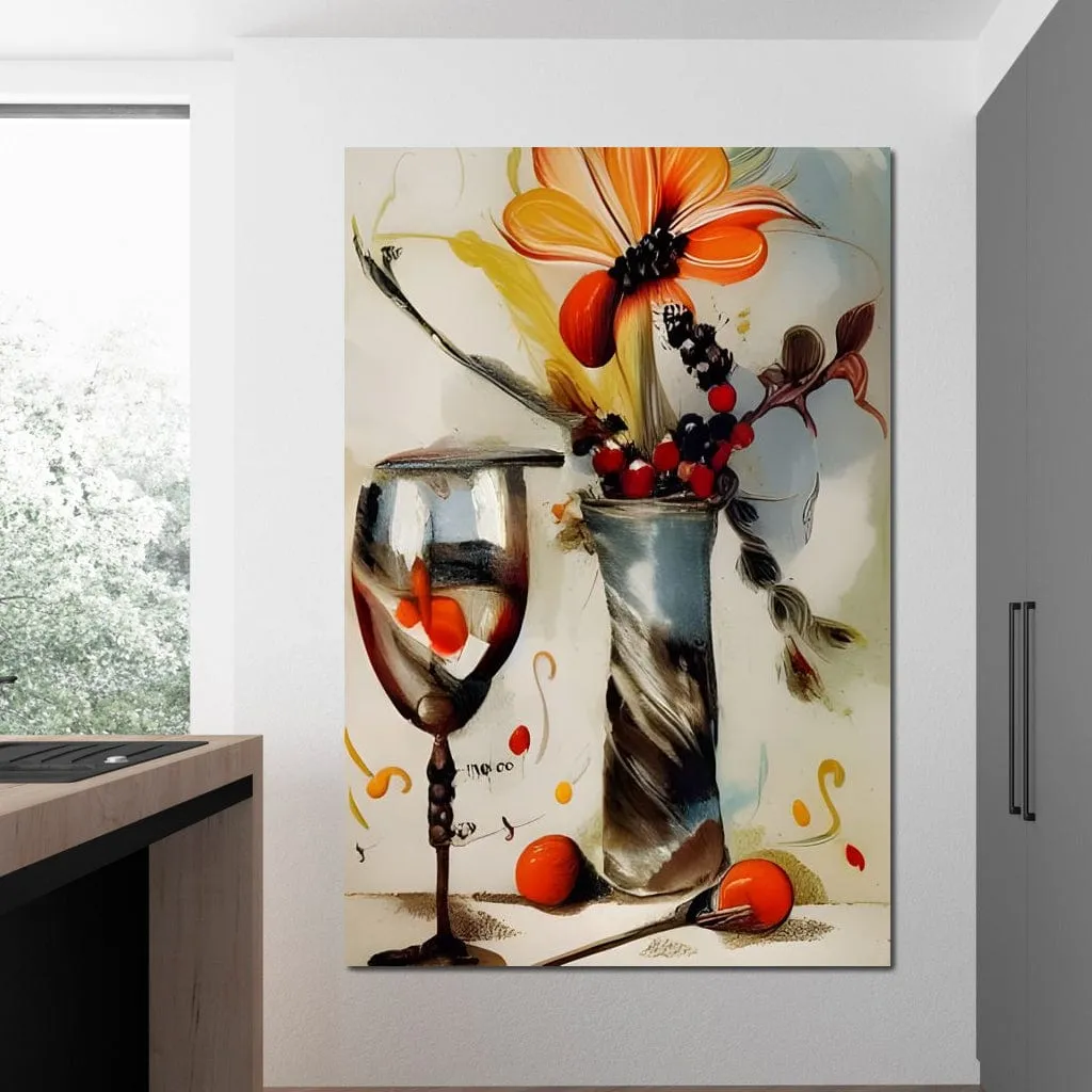 Abstract Wine & Flowers 04