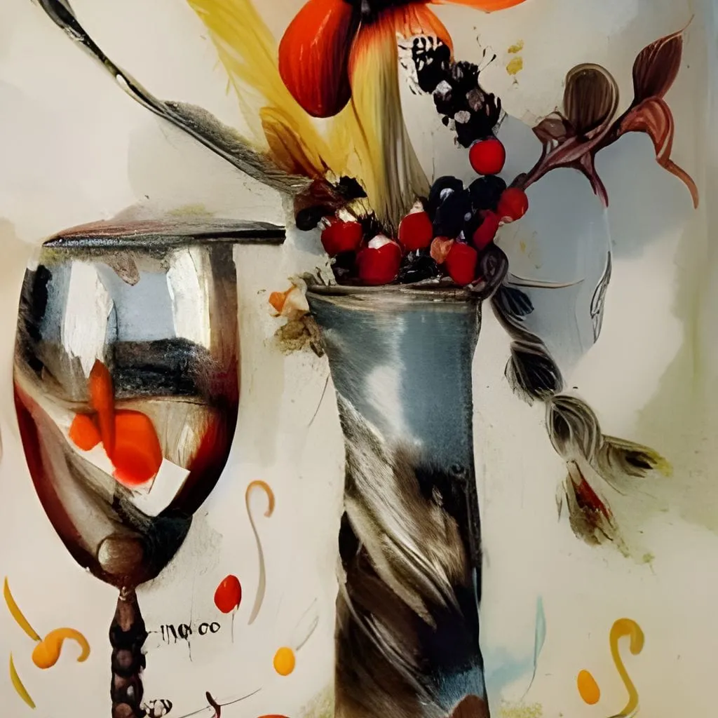 Abstract Wine & Flowers 04