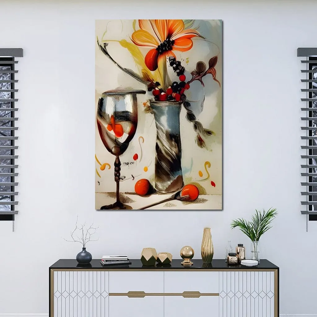 Abstract Wine & Flowers 04