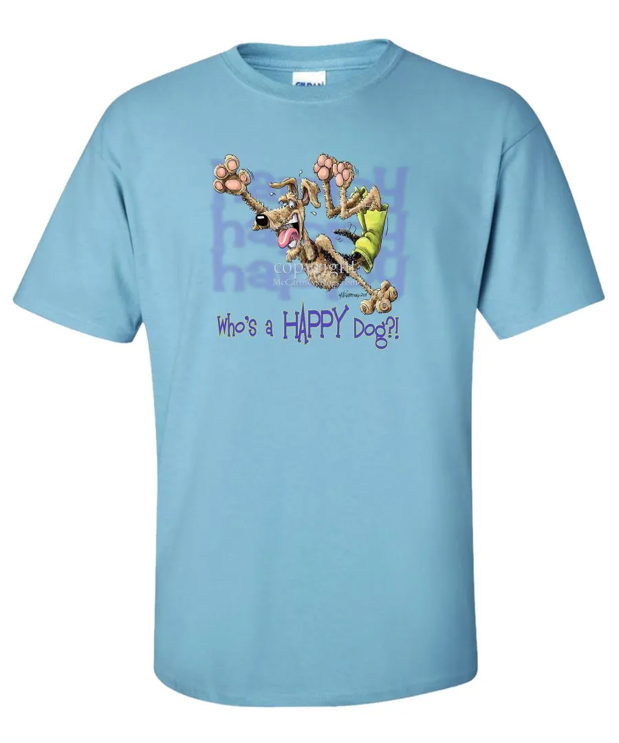 Airedale Terrier - Who's A Happy Dog - T-Shirt