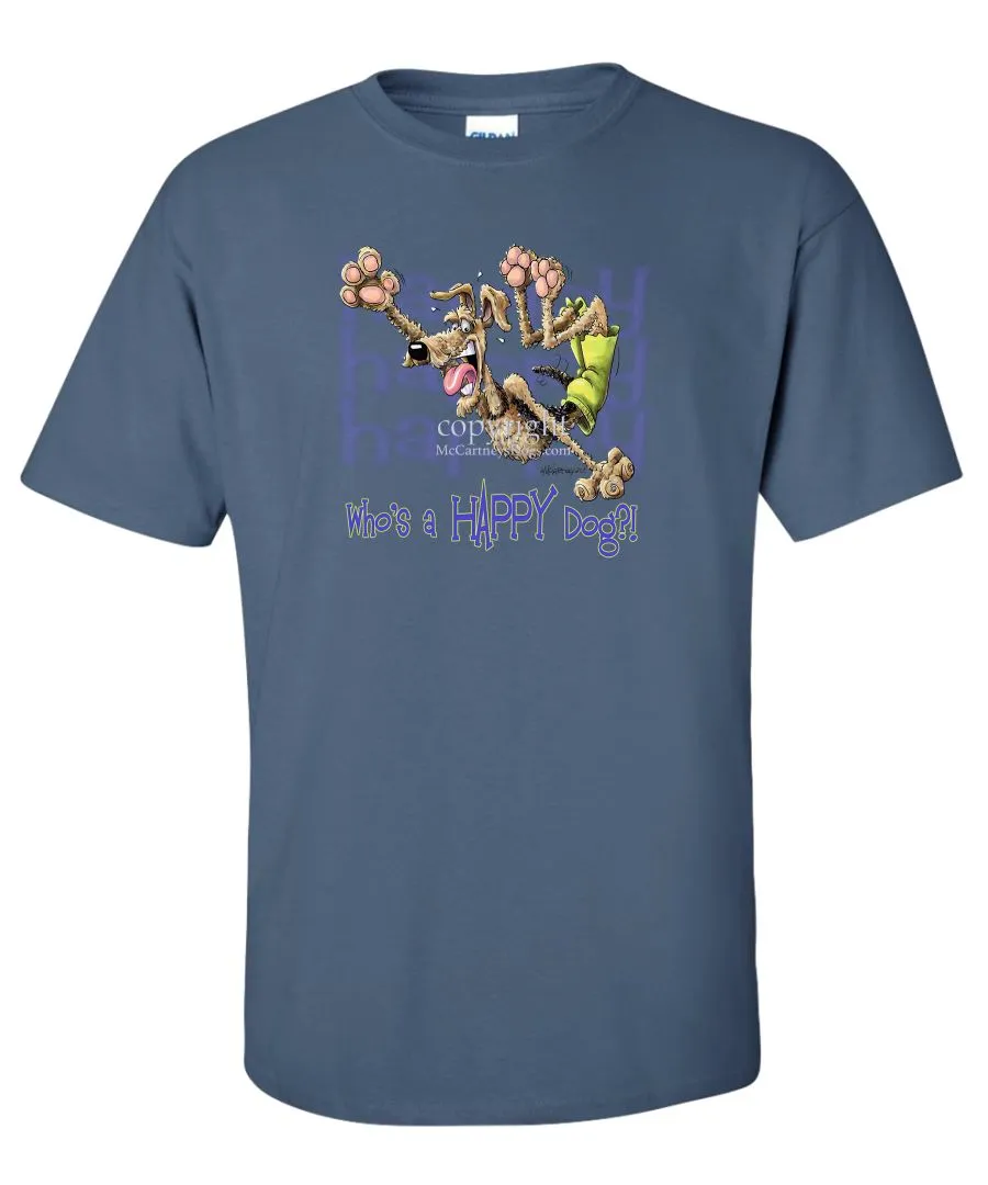 Airedale Terrier - Who's A Happy Dog - T-Shirt