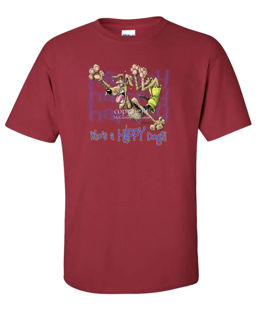Airedale Terrier - Who's A Happy Dog - T-Shirt