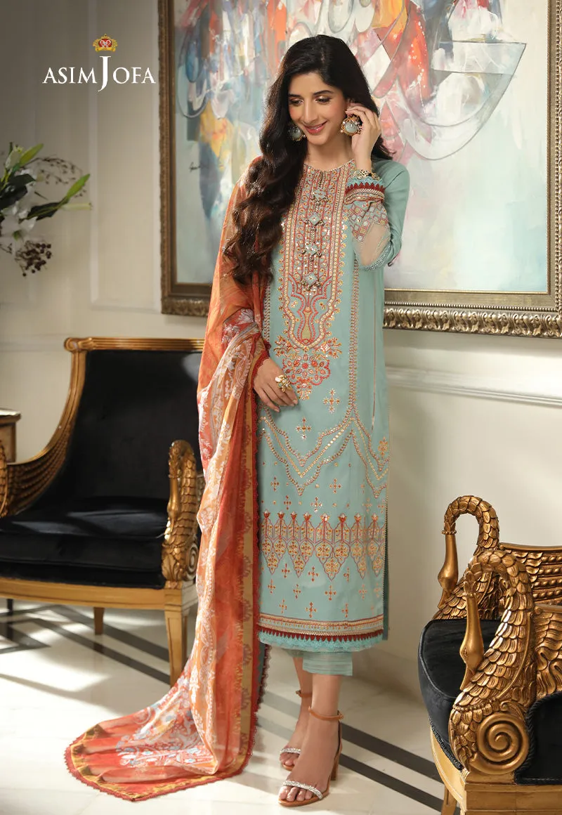 AJAI-37  EMBROIDERED CAMBRIC 3 PCS
