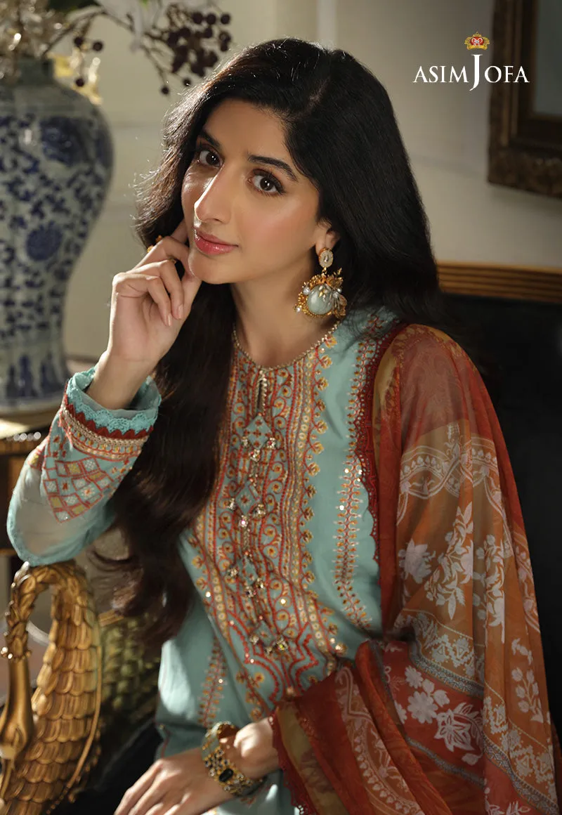 AJAI-37  EMBROIDERED CAMBRIC 3 PCS