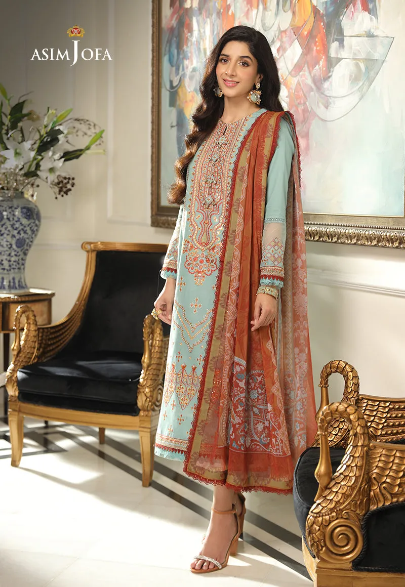AJAI-37  EMBROIDERED CAMBRIC 3 PCS