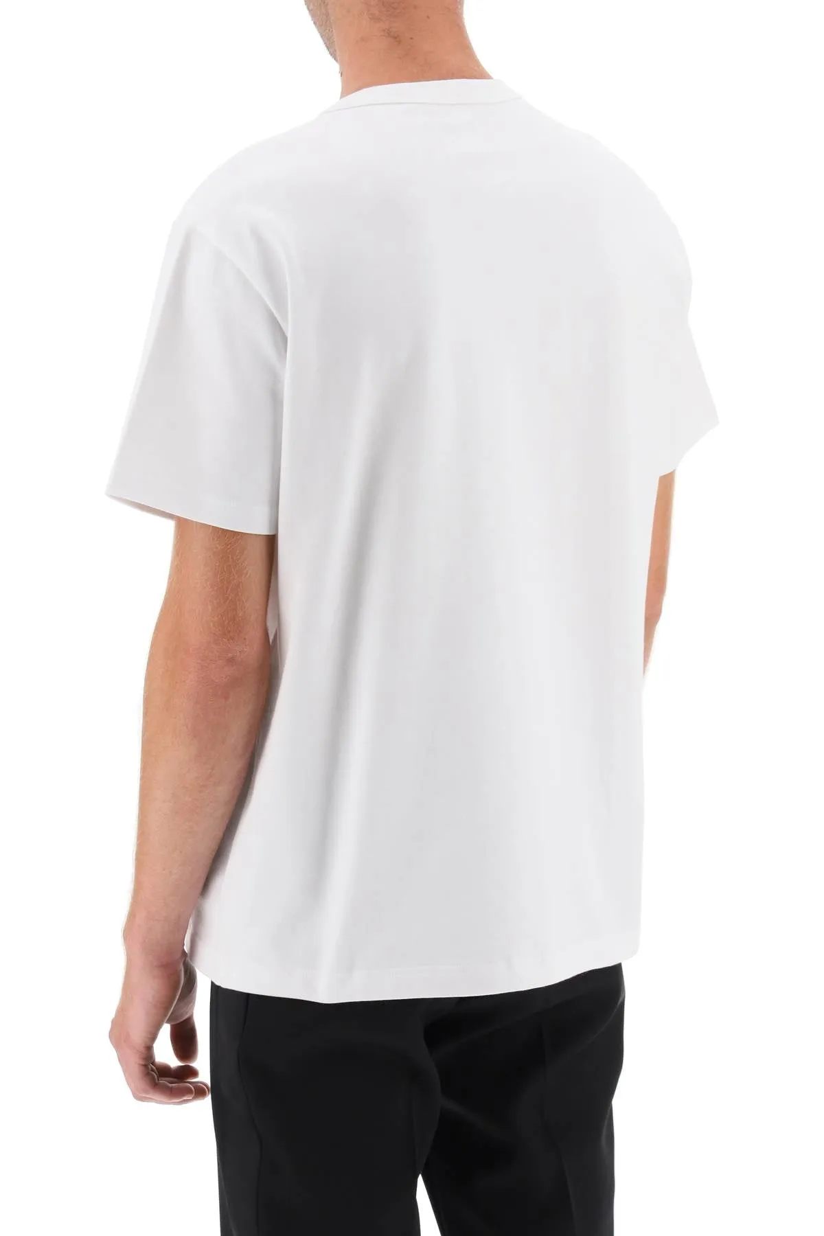 Alexander Mcqueen T-Shirt With Varsity Logo And Skull Print (Size - L)