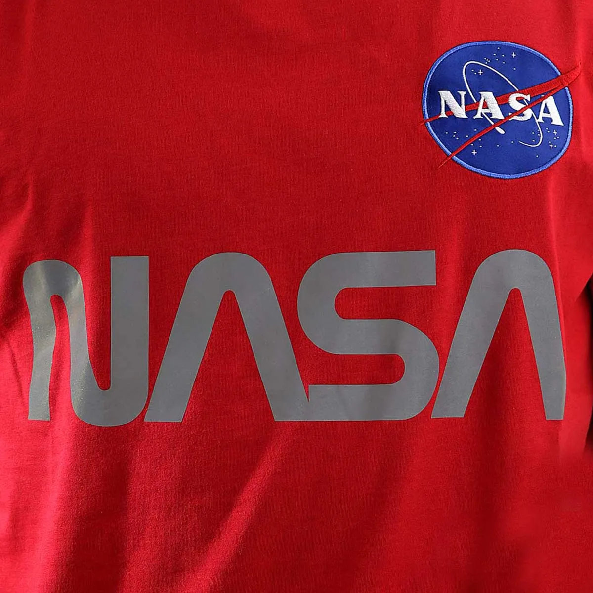Alpha Industries Inc NASA Reflective T-Shirt 178501-328 - speed red