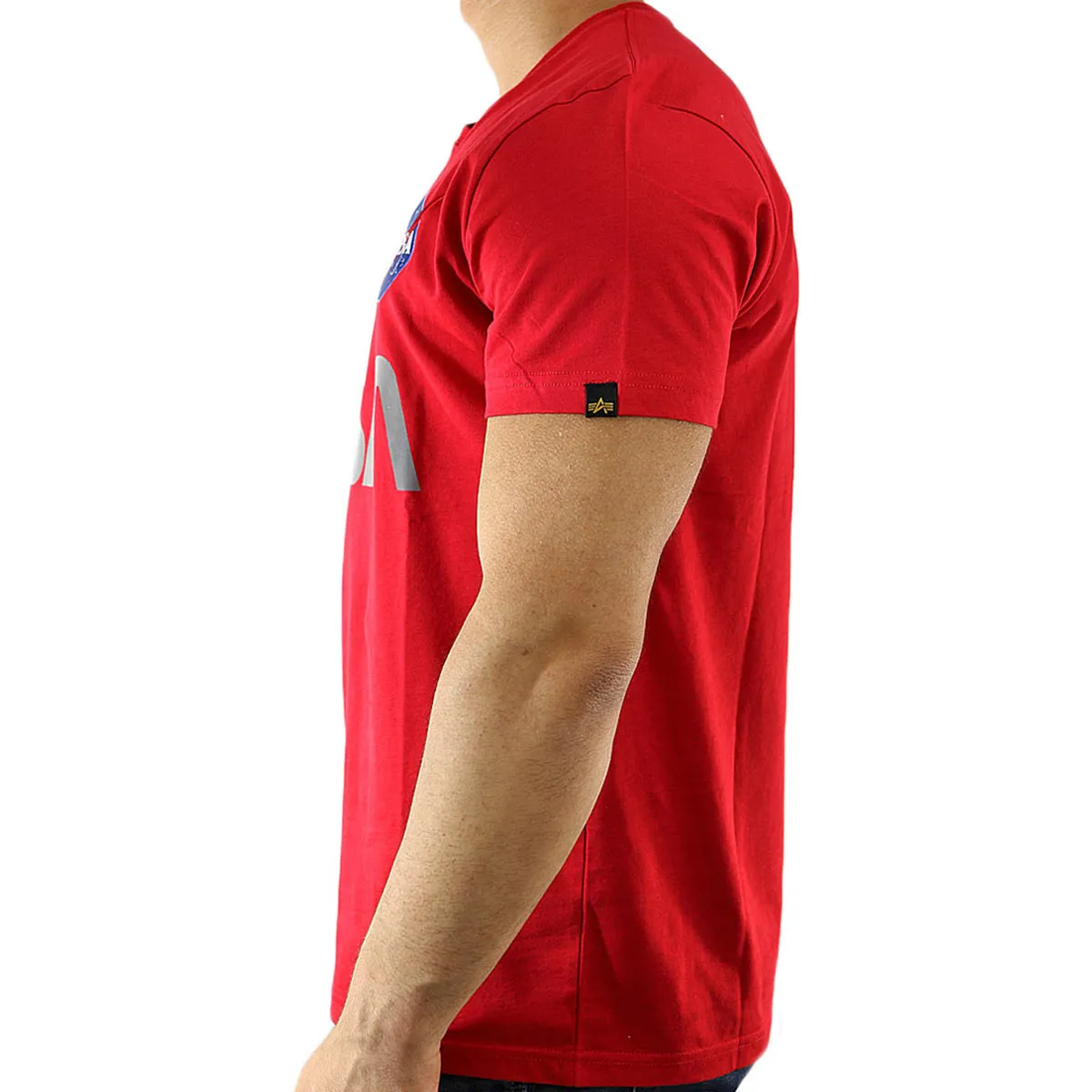 Alpha Industries Inc NASA Reflective T-Shirt 178501-328 - speed red