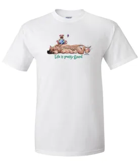 American Staffordshire Terrier - Life Is Pretty Good - T-Shirt