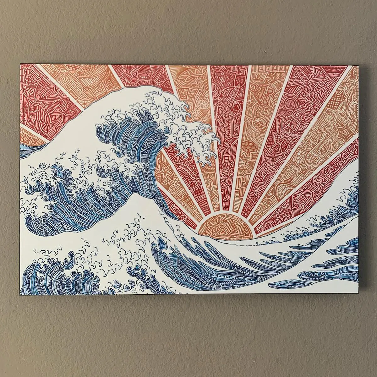 Art Print - Off California (Red/Orange)