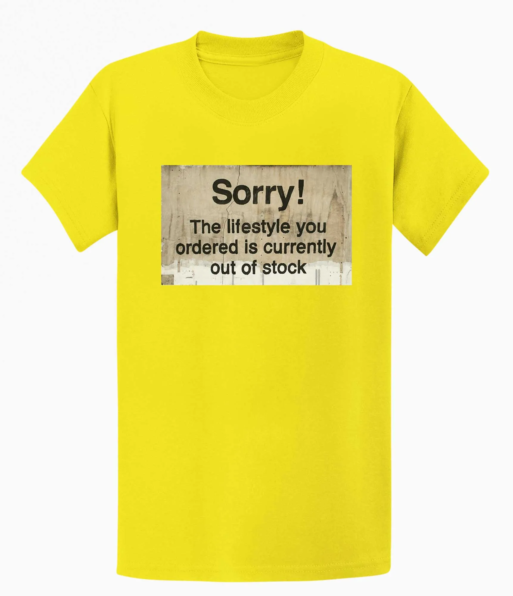 Banksy Sorry Out of Stock Men's T-shirt
