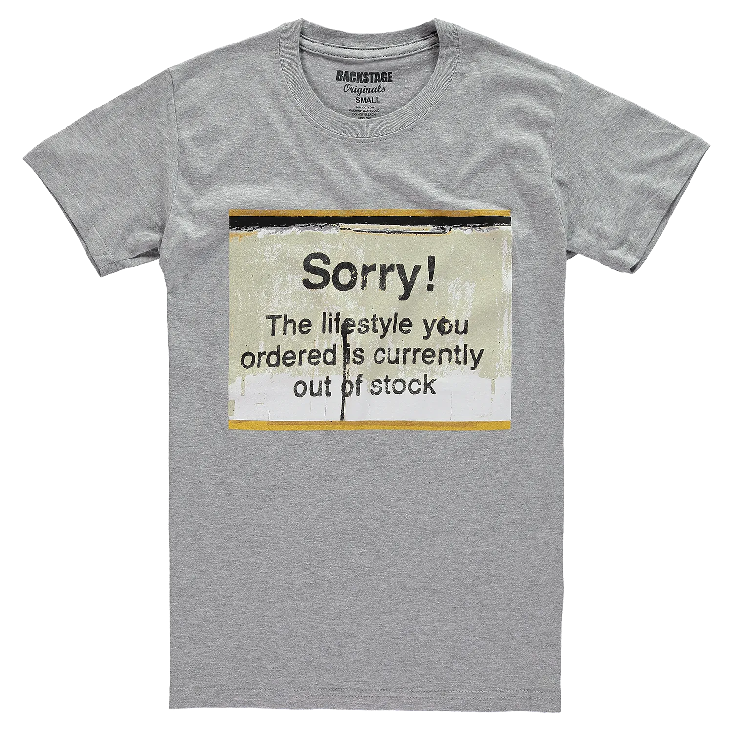 Banksy Sorry Out of Stock Men's T-shirt