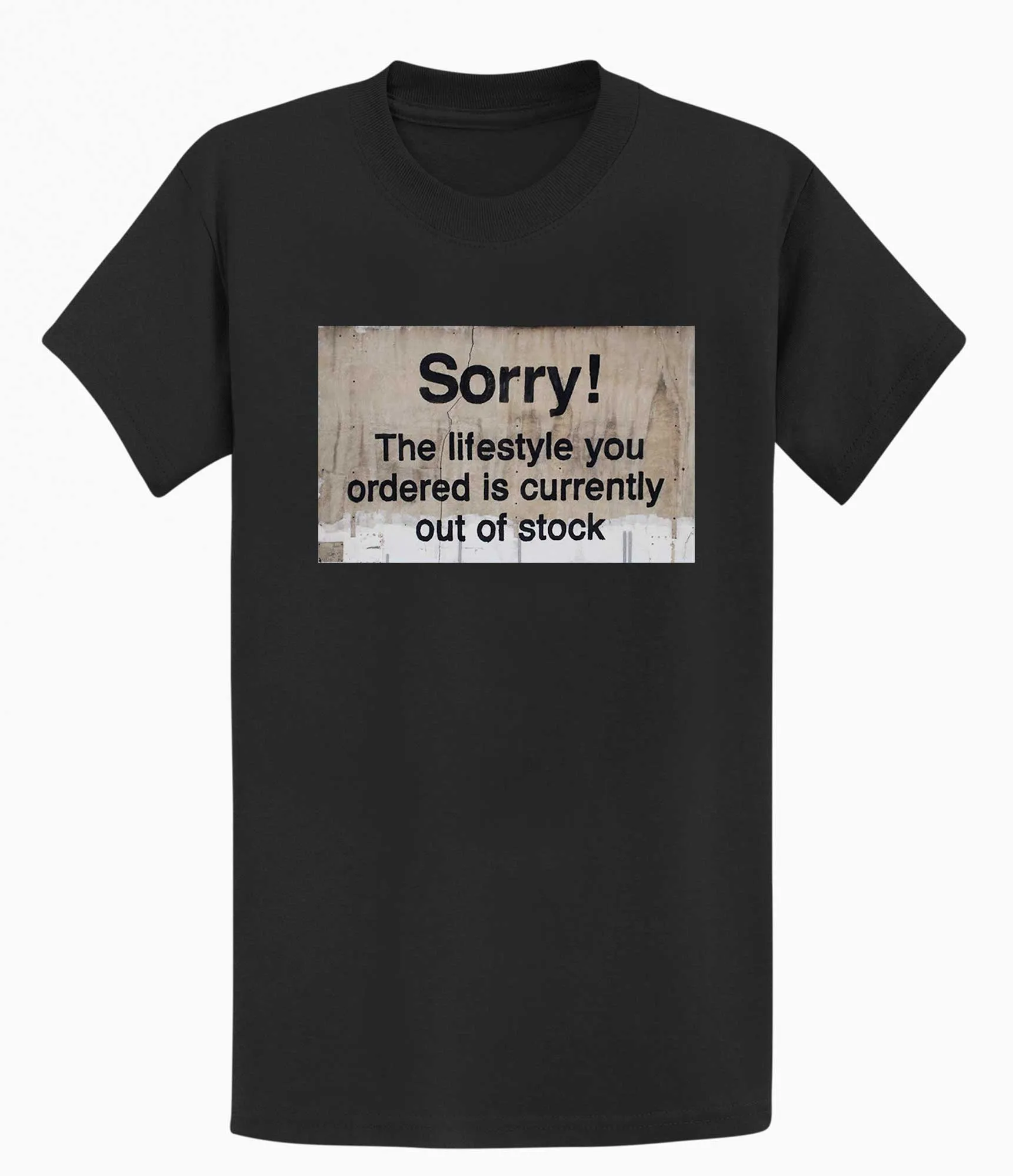 Banksy Sorry Out of Stock Men's T-shirt