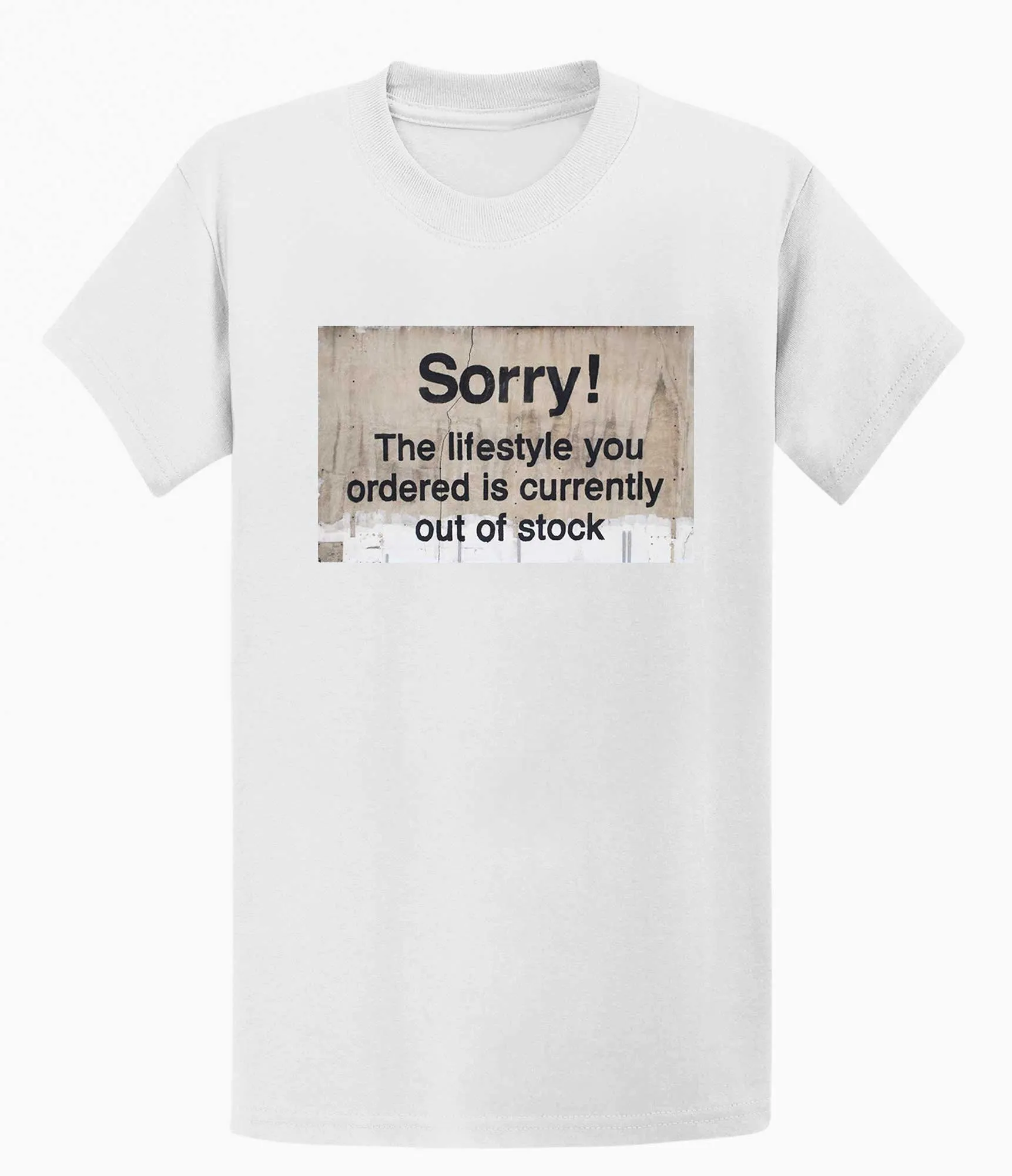 Banksy Sorry Out of Stock Men's T-shirt
