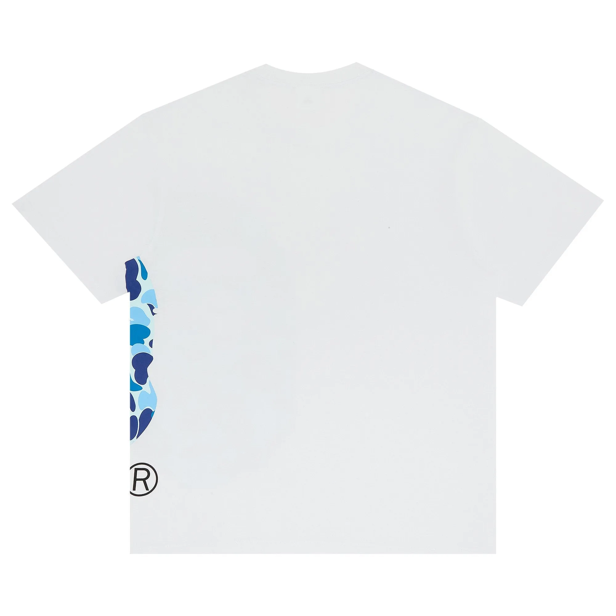 BAPE ABC Side Big Ape Head T-Shirt, White/Blue