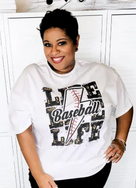 Baseball Life Tee in White by Tees2urdoor