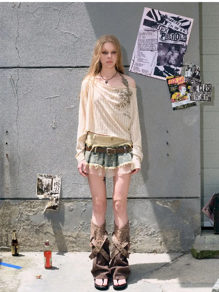 Belt Printed Sunscreen Shirt Over Long T【s0000009367】