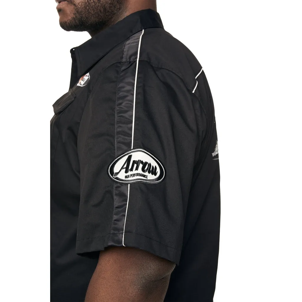 Big and Tall - Graphic Twill Shirt - Black