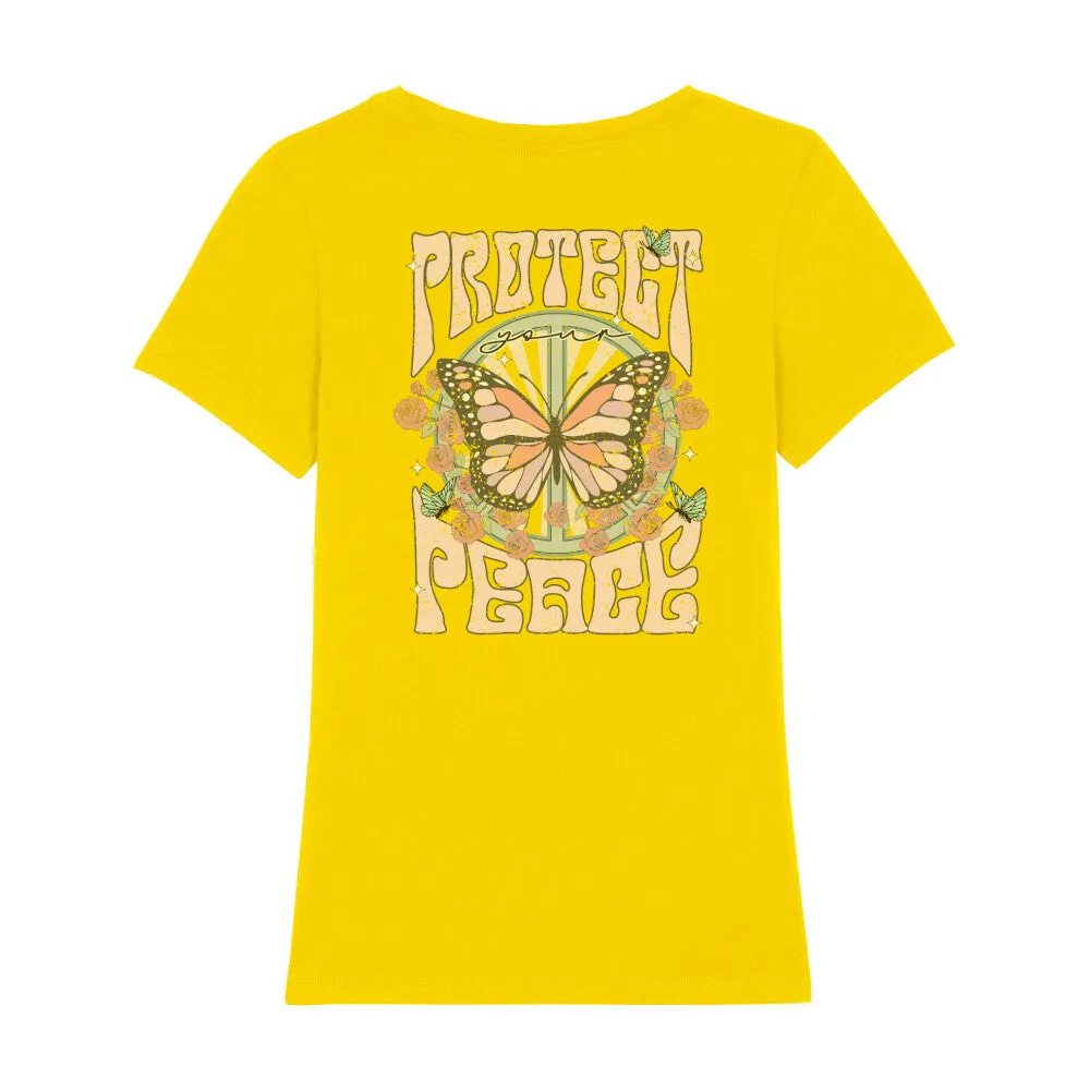 Bio T-Shirt Rückenprint | Frieden schützen
