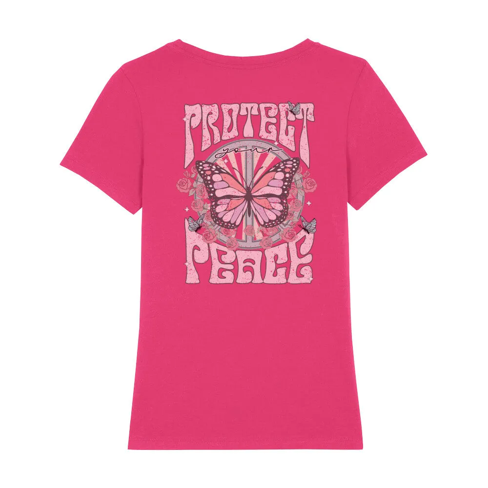 Bio T-Shirt Rückenprint | Frieden schützen