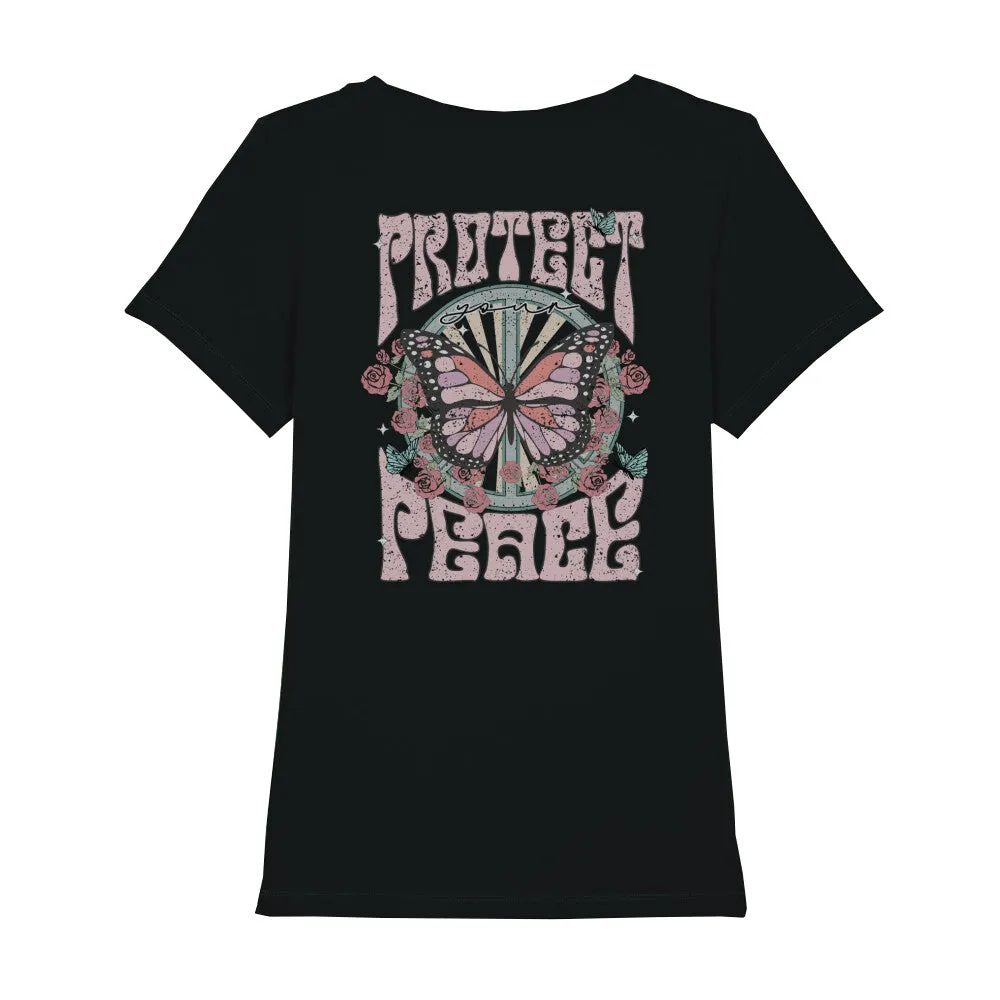 Bio T-Shirt Rückenprint | Frieden schützen