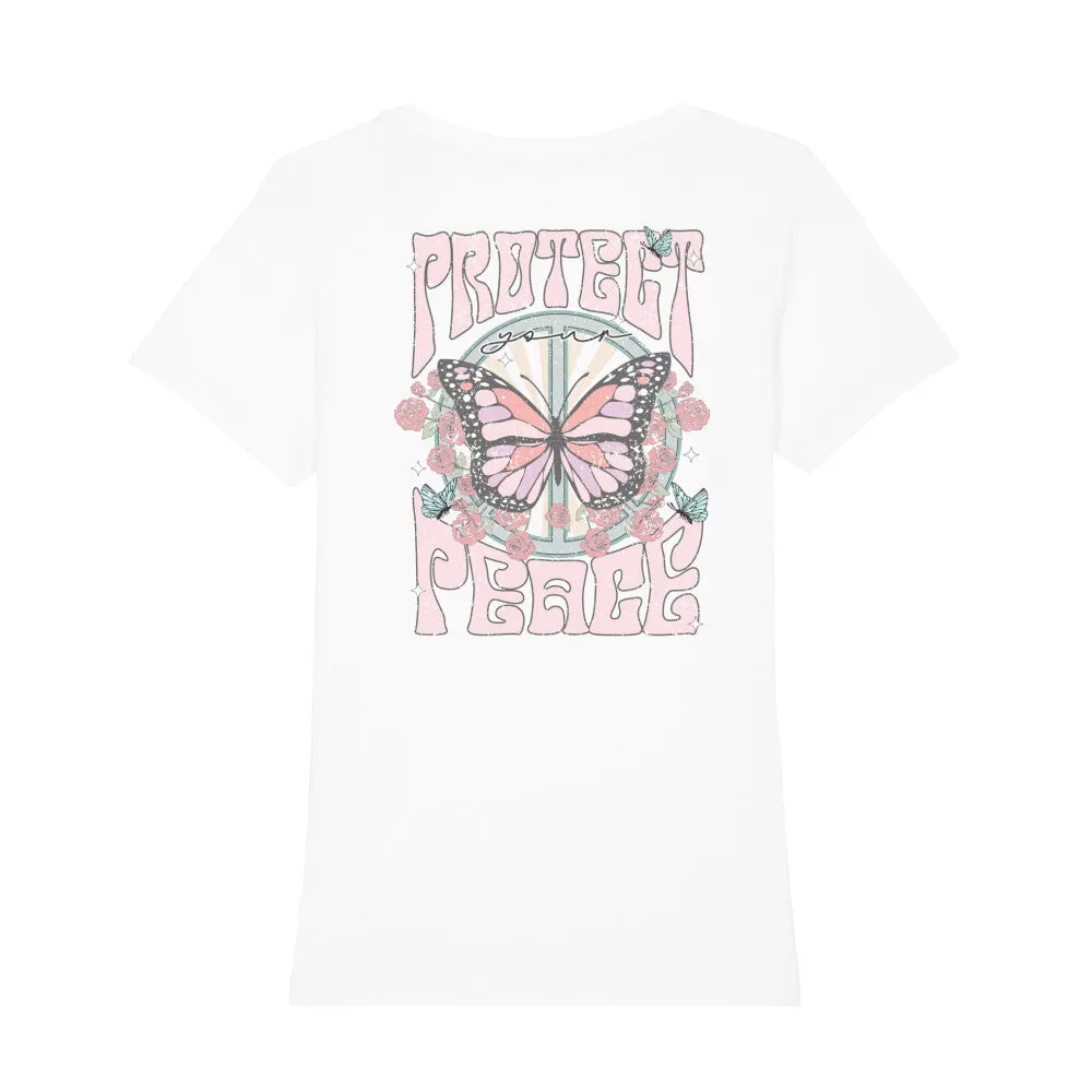 Bio T-Shirt Rückenprint | Frieden schützen