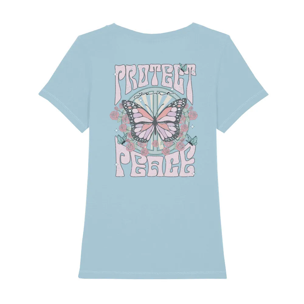 Bio T-Shirt Rückenprint | Frieden schützen