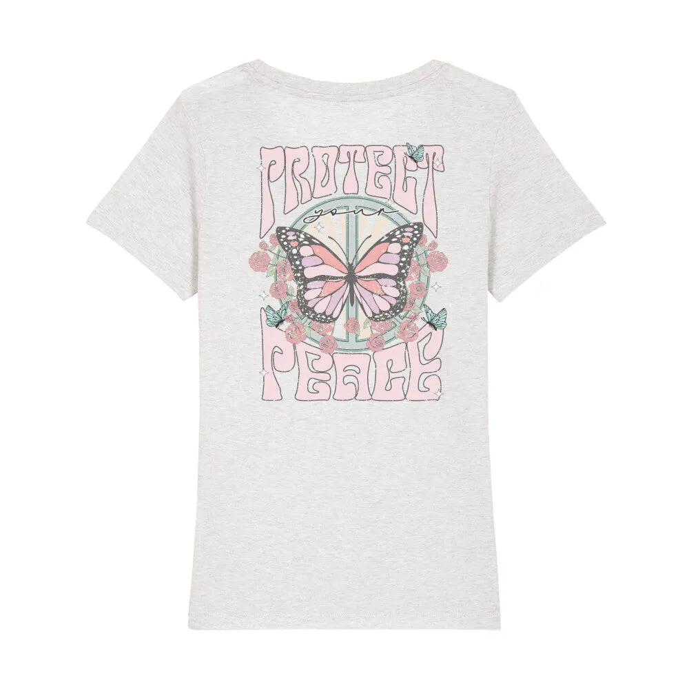 Bio T-Shirt Rückenprint | Frieden schützen
