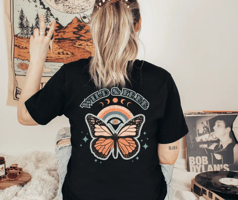 Bio T-Shirt Rückenprint | Wild and Free