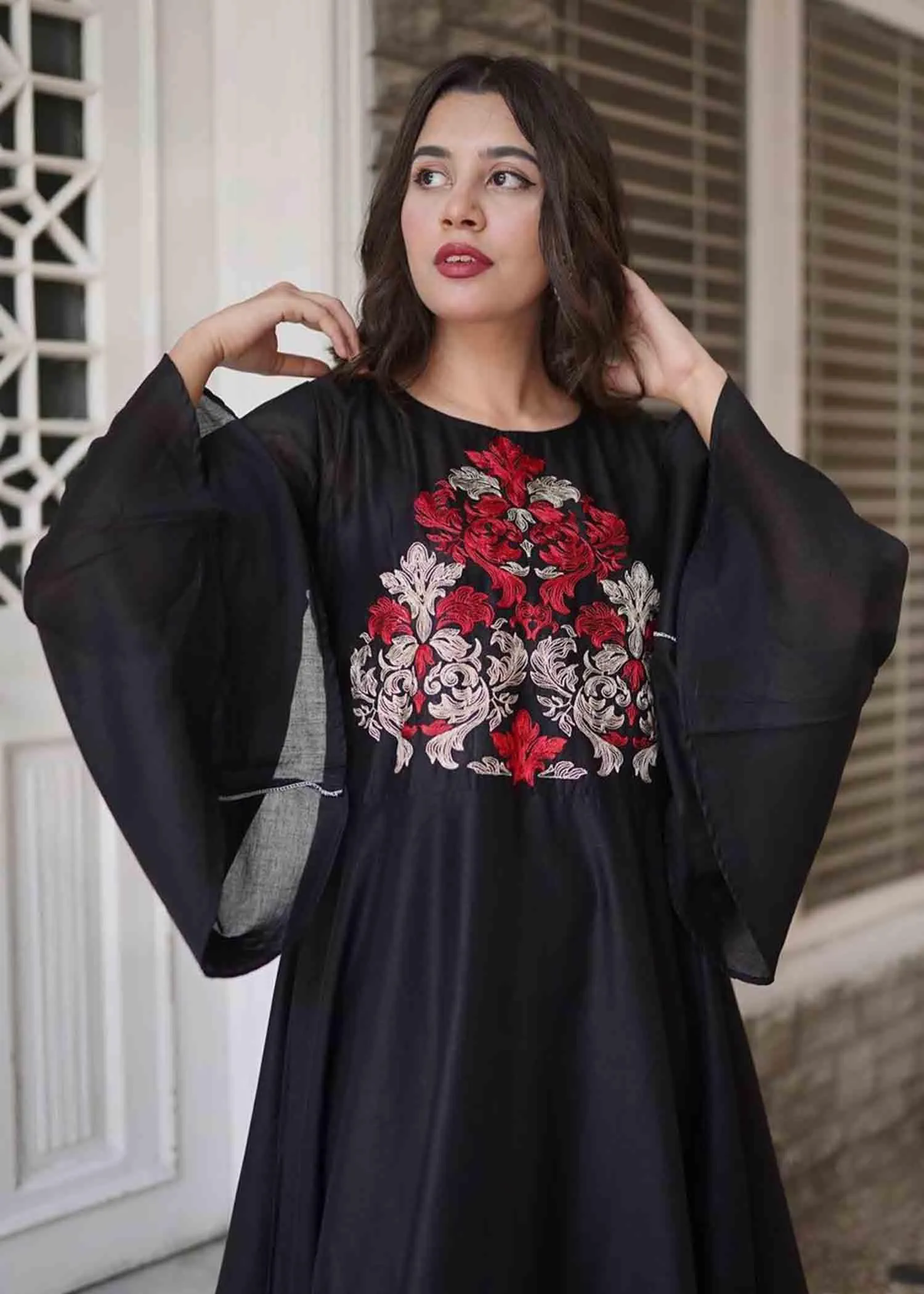 Black Red frock