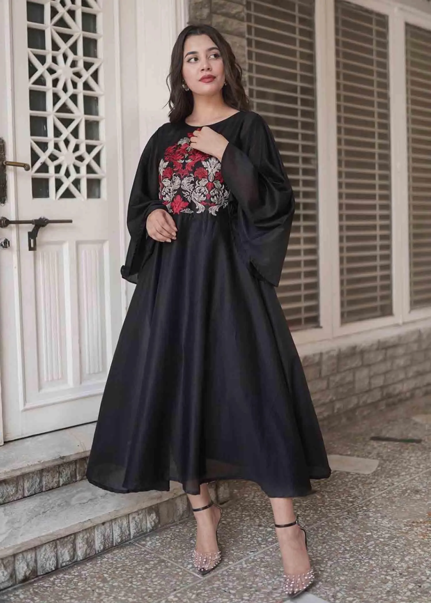 Black Red frock