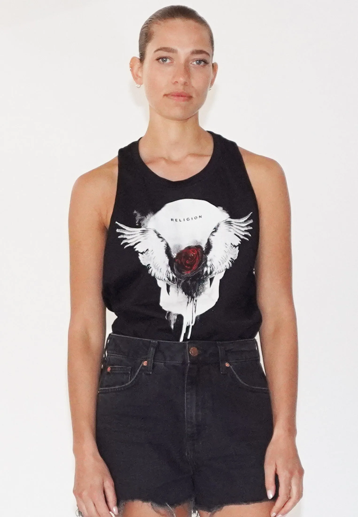 BLOOM ROSE BLACK TOP