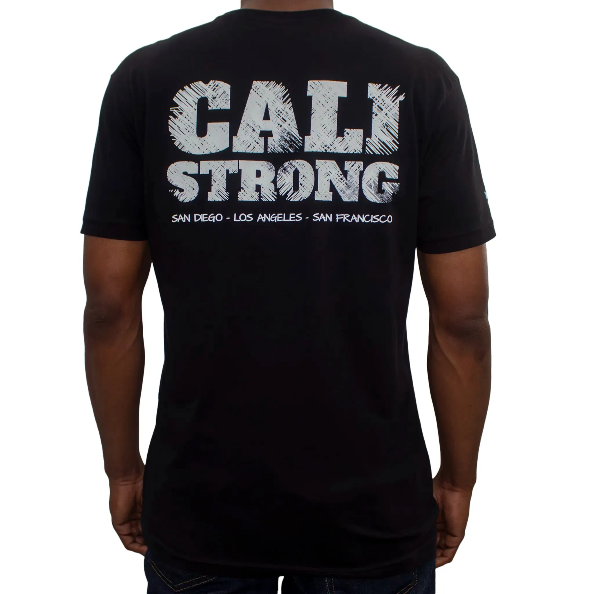 CALI Strong Scratch Black T-Shirt Glow in the Dark