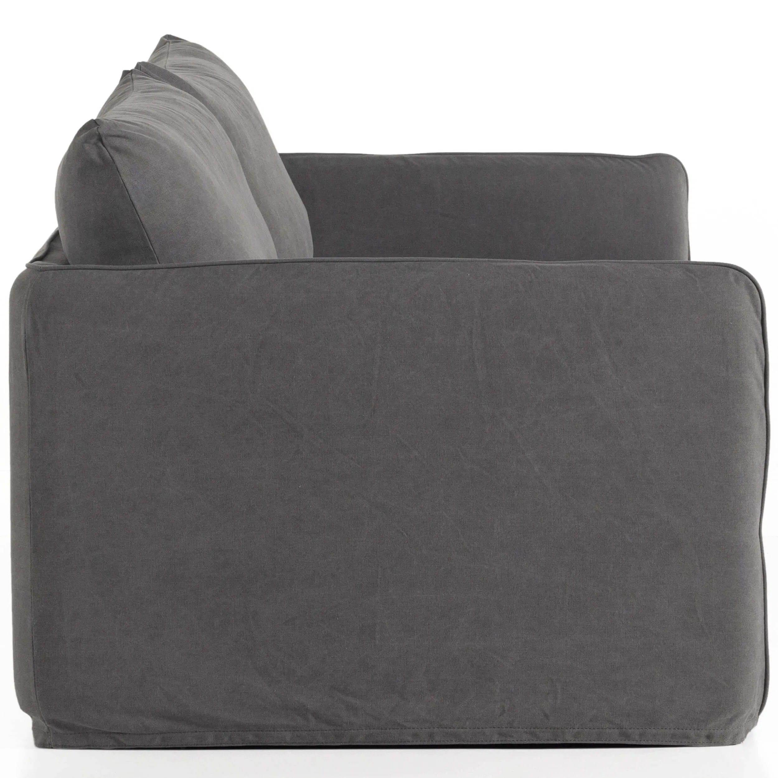 Capella Slipcover Sofa, Bergamo Charcoal