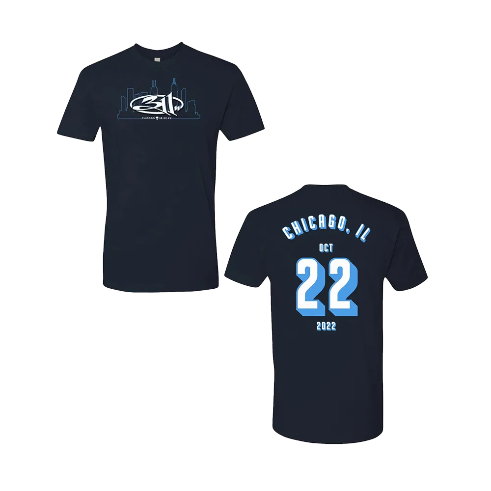 Chicago, IL Skyline Event T-Shirt