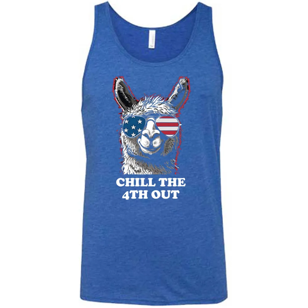 Chill The 4th Out Llama Shirt Unisex