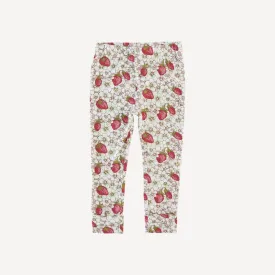 classic cuffed legging | strawberry floral | lenzing modal