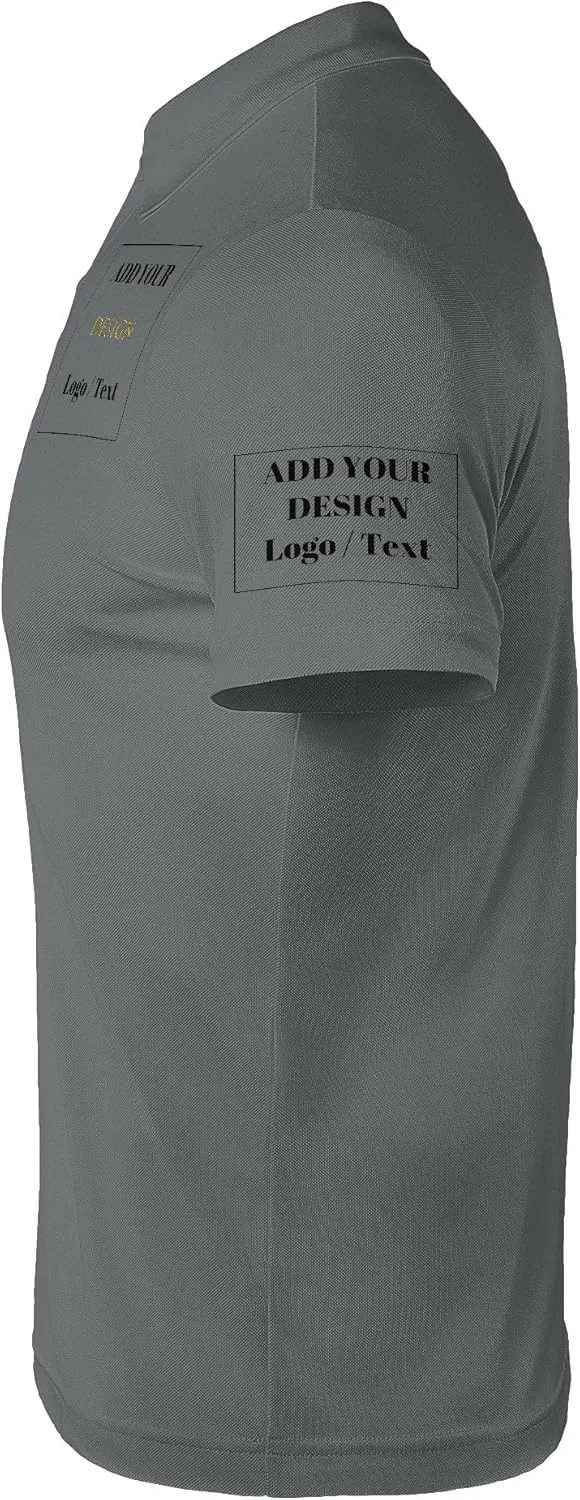 Custom Polo Shirts for Men Personalized Polo Shirt Slim Fit Design Your Own Logo & Text T-Shirts Print Golf Shirt