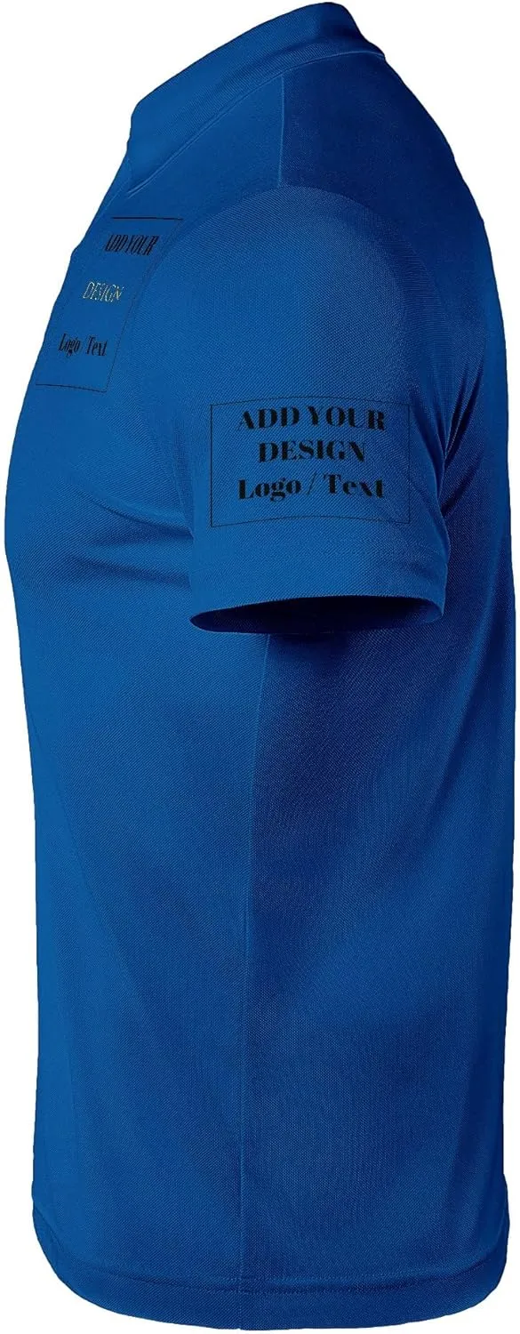 Custom Polo Shirts for Men Personalized Polo Shirt Slim Fit Design Your Own Logo & Text T-Shirts Print Golf Shirt