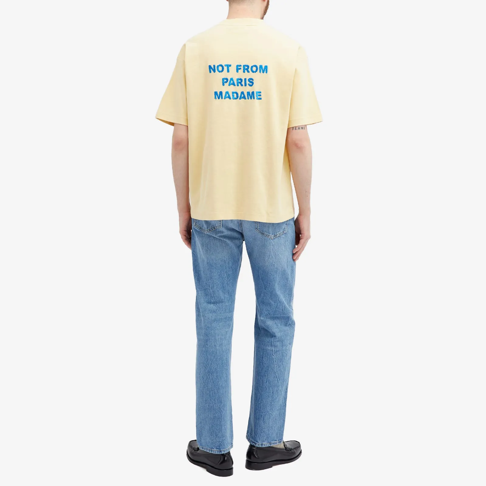 Drôle De Monsieur Not From Paris Madame T-shirt, Straw