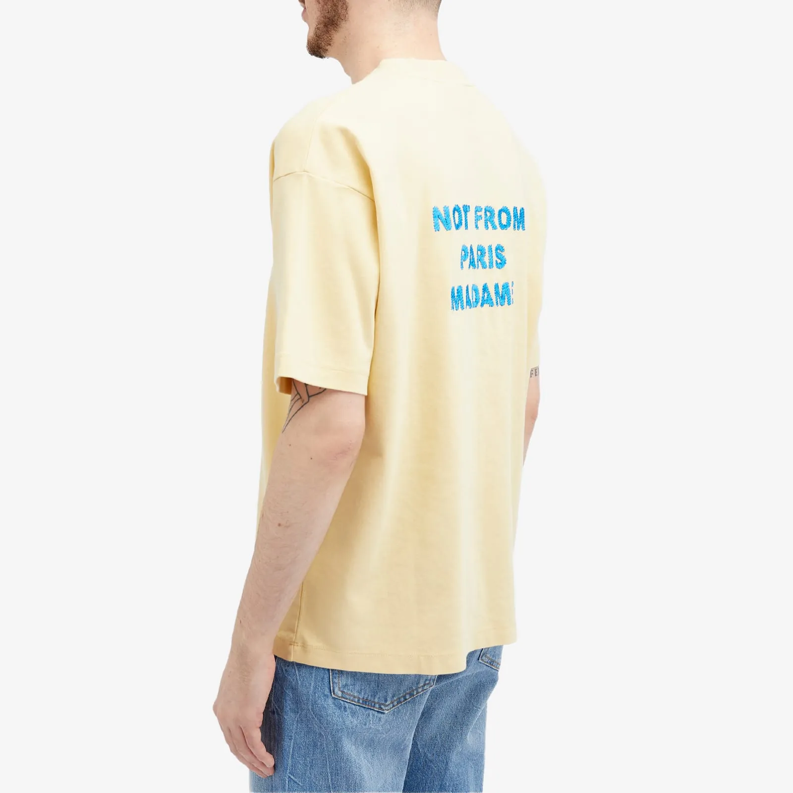 Drôle De Monsieur Not From Paris Madame T-shirt, Straw