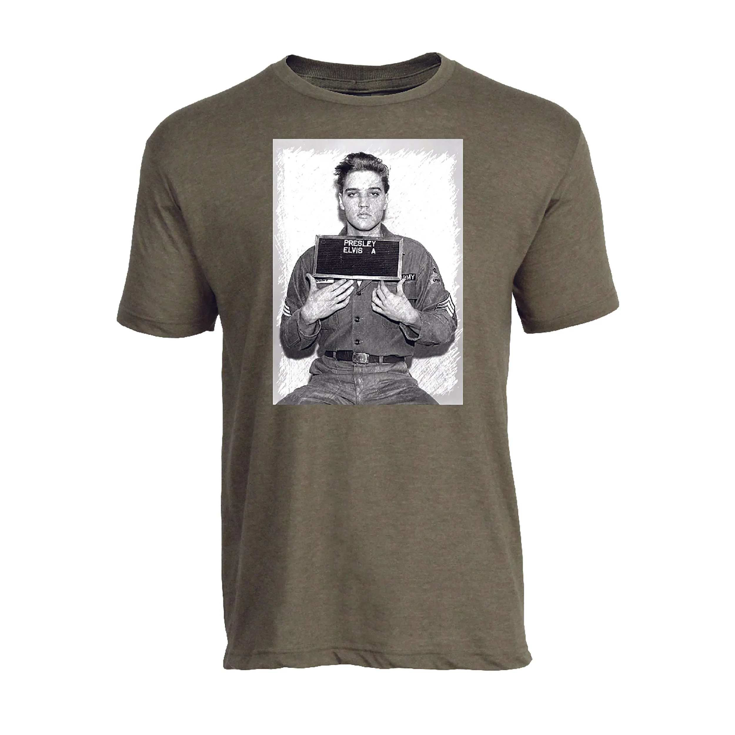 Elvis Army Mug Shot T-Shirt