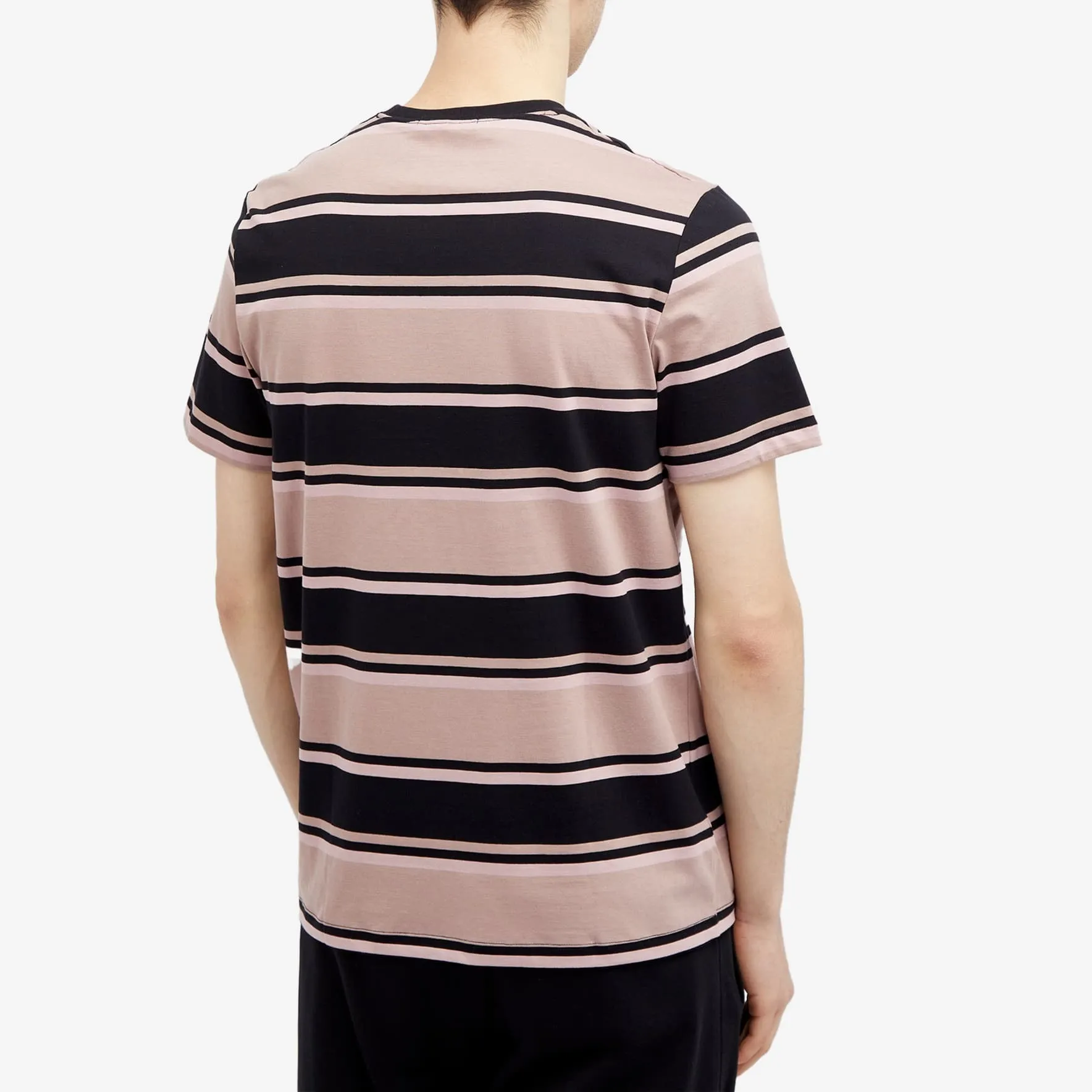 Fred Perry Bold Stripe T-Shirt, Pink/Black